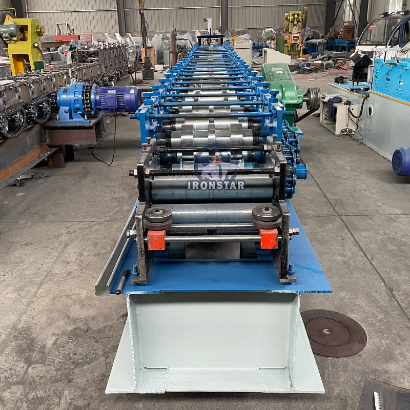 Automatic Guide Rail Roll Forming Machine for galvanized steel C guide rails with adjustable thickness and customizable size options