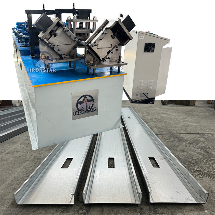 “2 In 1 6 Inch C Stud & U Track Roll Forming Machine PLC Quick Size Change C Purlin U Wall Track Cold Roll Former Galvanized PPGI Light Gauge Steel Framing Making Equipment For America ”
