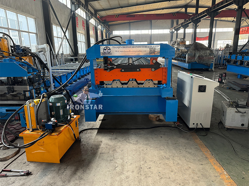 “Fully Automatic 3 Inch Metal Deck Roll Forming Machine Building Floor Deck Sheet Making Machine High Speed 3 Inch Decking Floor Forming Machine Construction Metal Deck Profile Roll Forming Equipment”