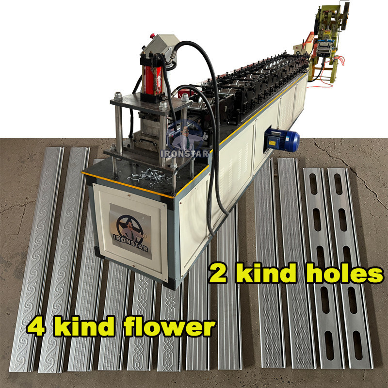 “Perforated Rolling Shutter Door Roll Forming Line Venezuela Automatic Punching Roller Shutter Slat Making Machine”