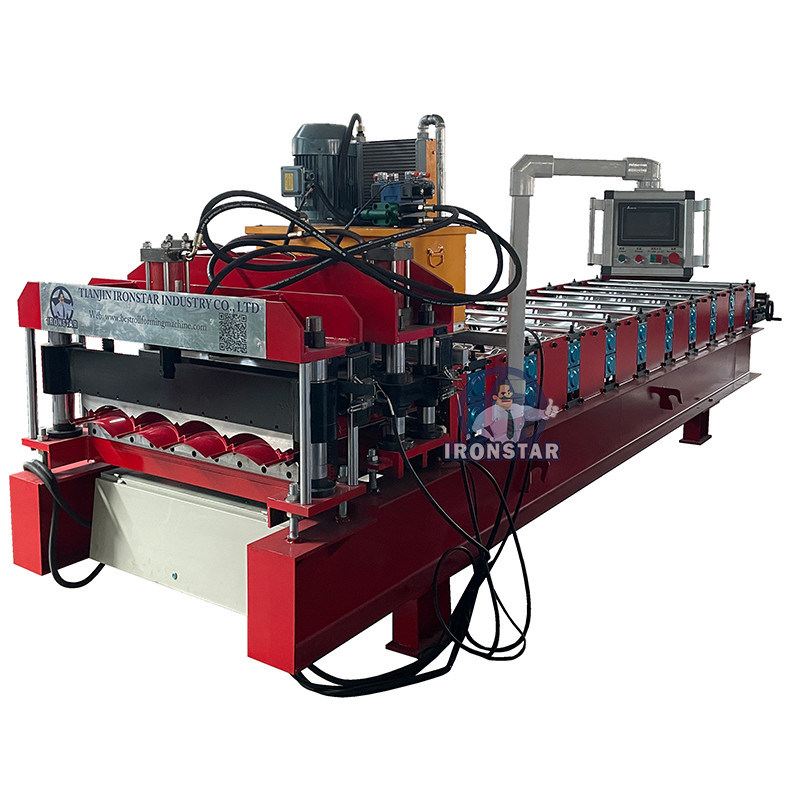 “828 Glazed Step Tile Roll Forming Machine Water Ripple Roll Forming Machine Roofing Tile Making Machinery Production Line Equipment for Bolivia Roof Tile Factory”